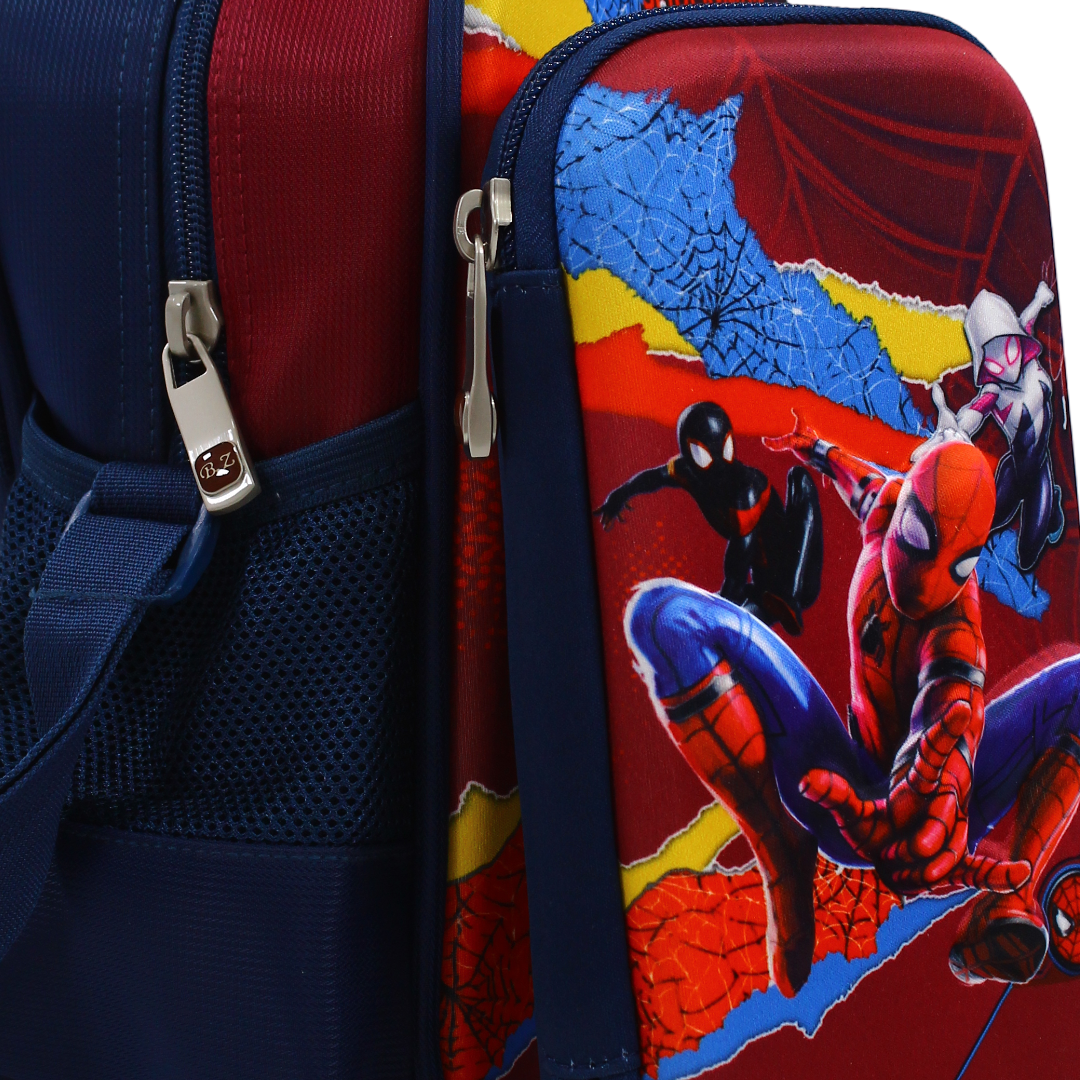 BZ Spider-Man (Lunch Bag + Pencil Case) – Navy & Burgundy