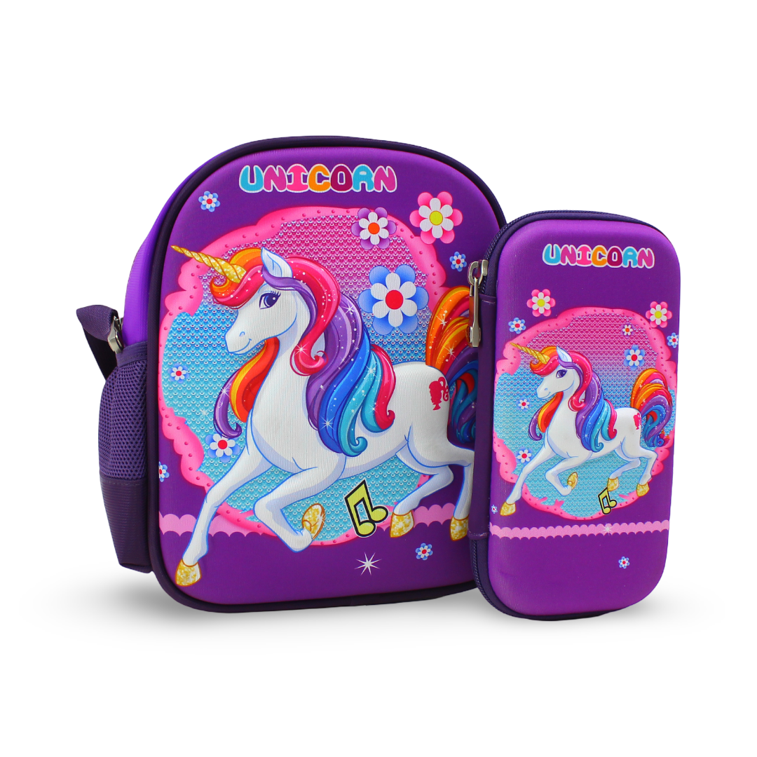 BZ Unicorn (Lunch Bag + Pencil Case) – Purple - School - BZ-SCHOOL