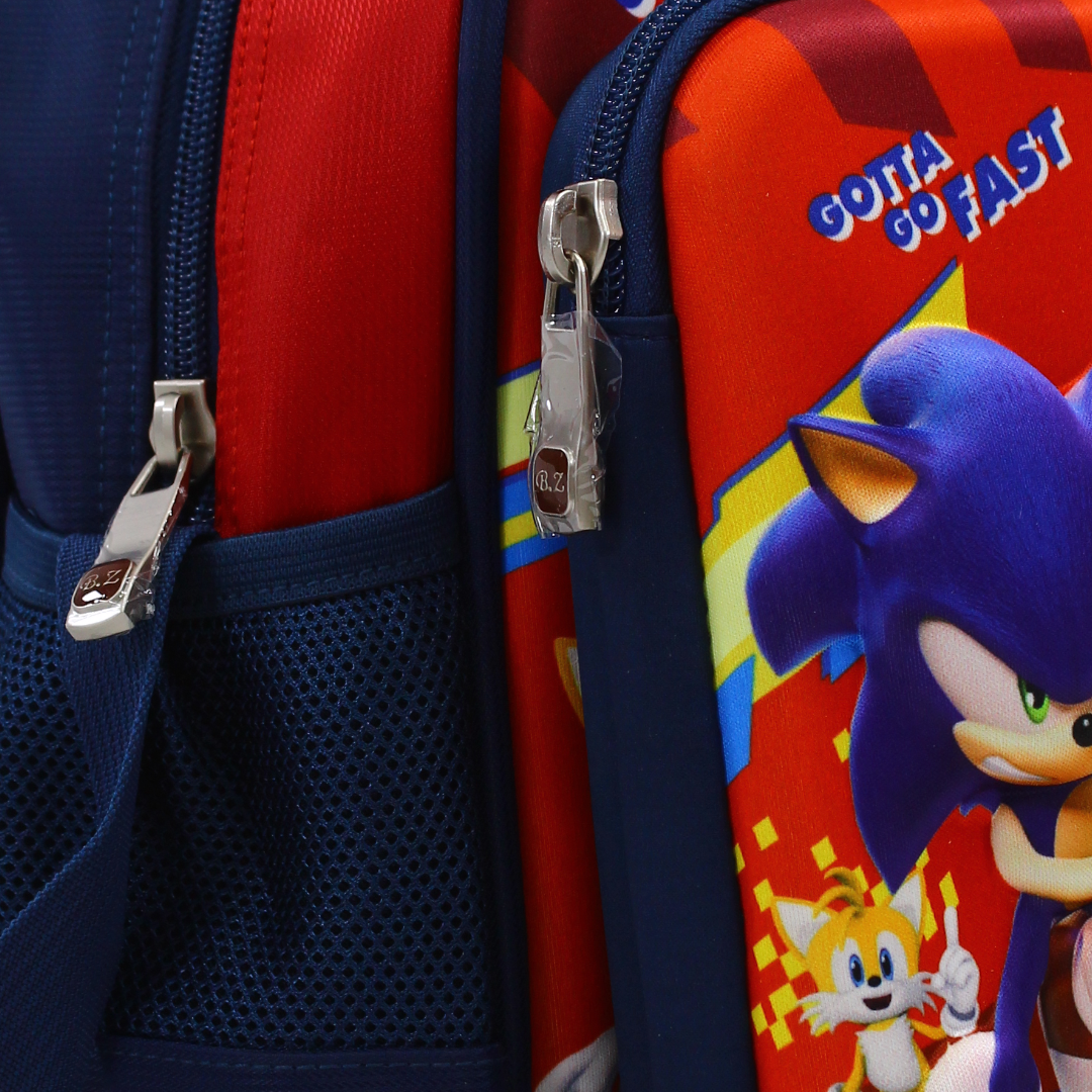 BZ Sonic (Lunch Bag + Pencil Case) – Red & Navy