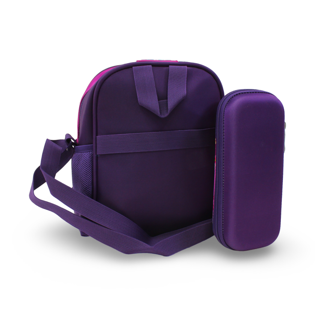 BZ Fantasy Princess (Lunch Bag + Pencil Case) – Purple & Fuchsia