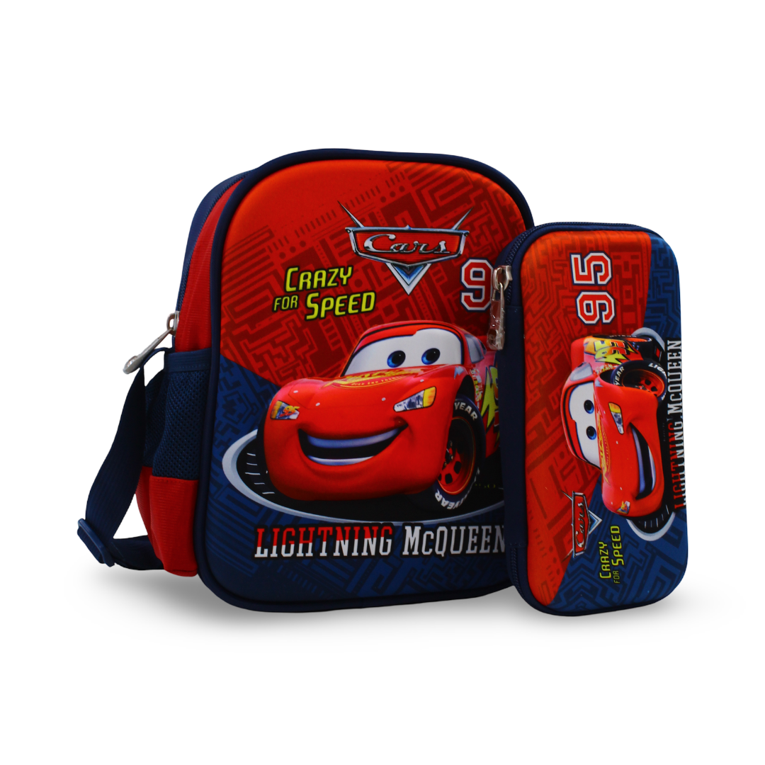 BZ Cars (Lunch Bag + Pencil Case) – Red & Navy - School - BZ-SCHOOL