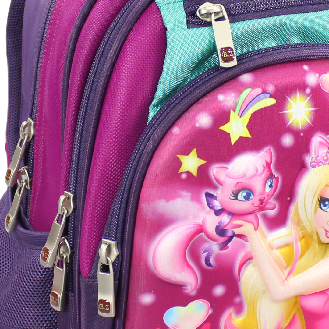 BZ Barbie A Fairy Backpack 18 Inches – Purple & Fuchsia