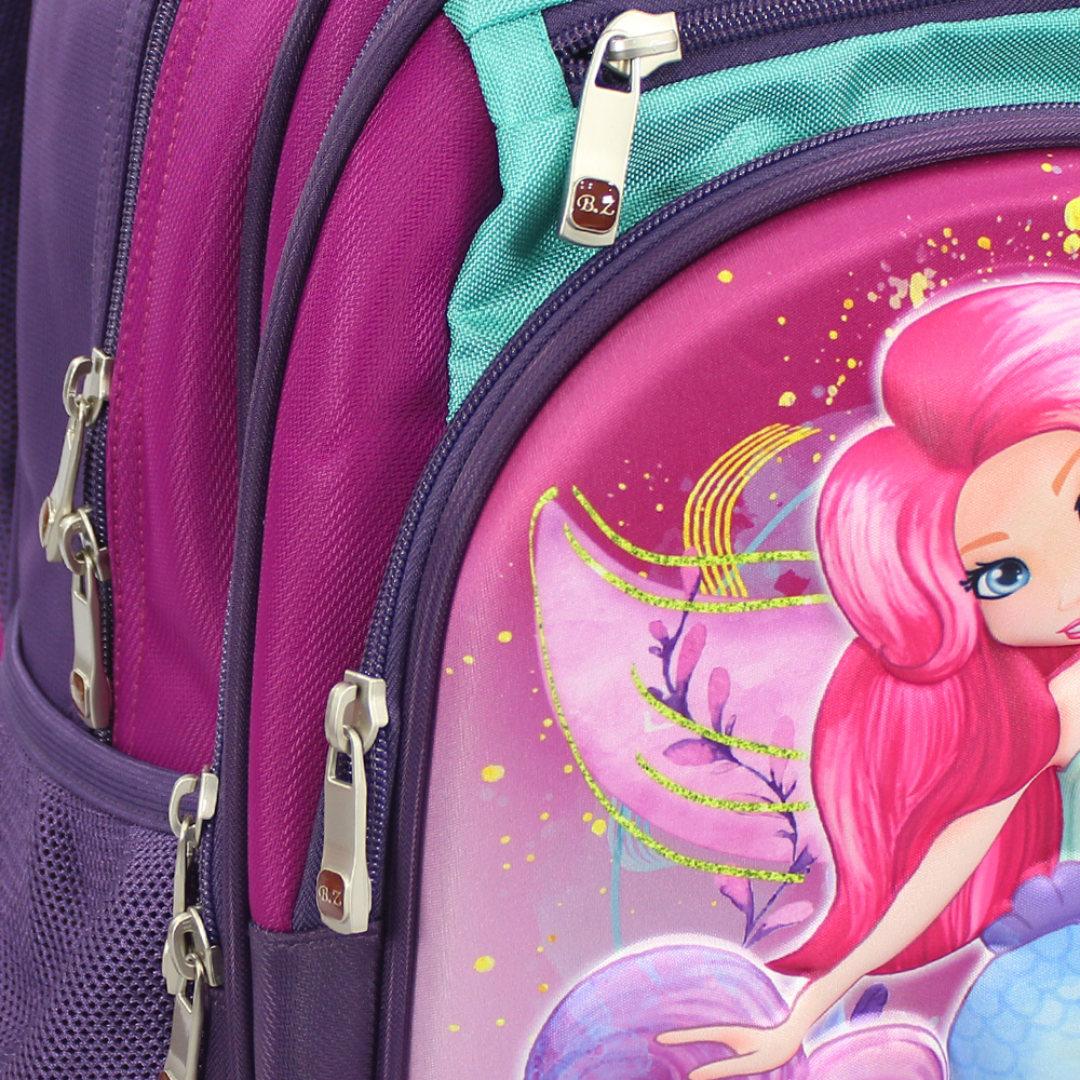 BZ Mermaid Backpack 18 Inches – Purple & Fuchsia