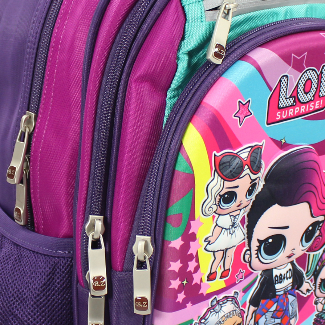 BZ LoL Princess Backpack 18 Inches – Purple & Fuchsia