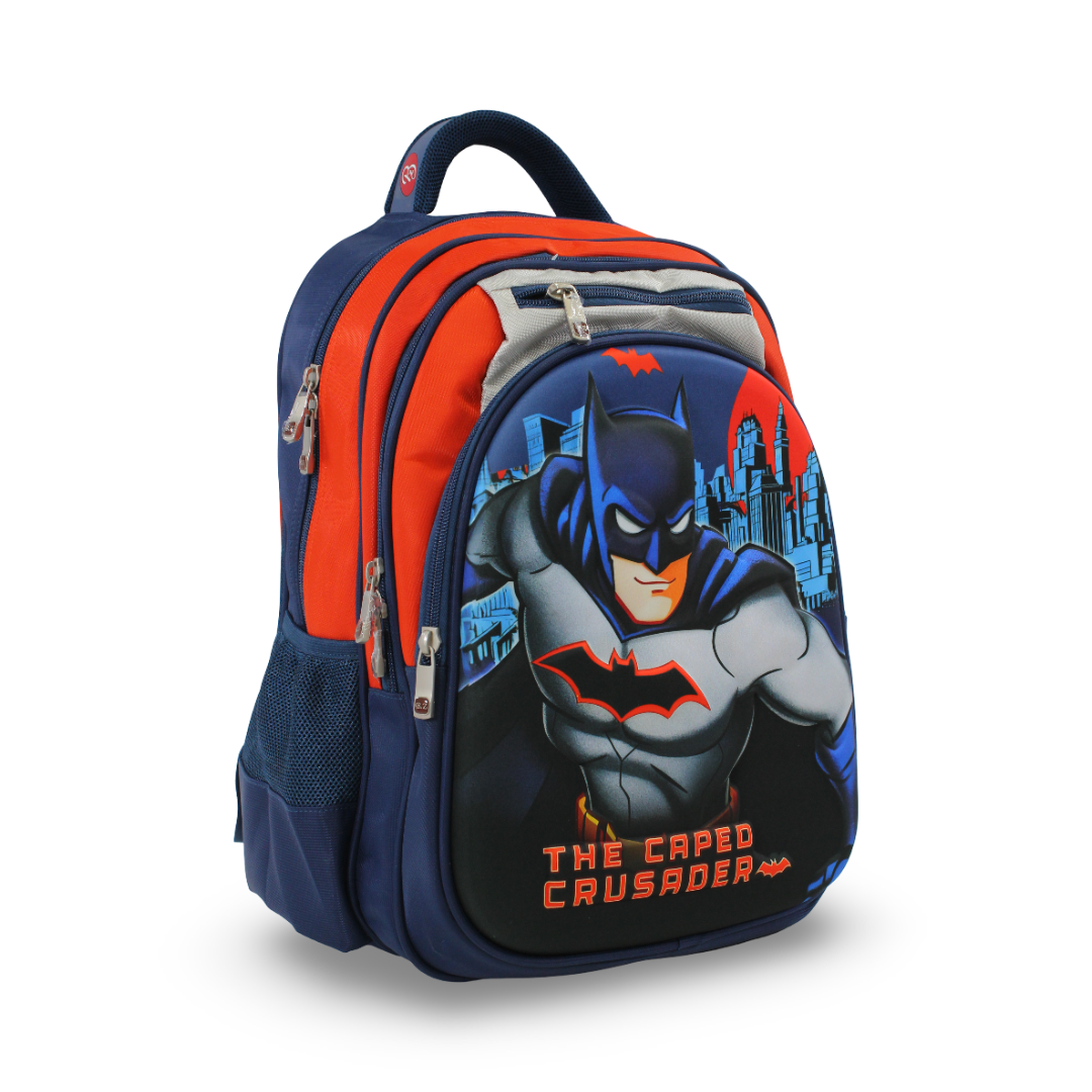 BZ Batman Backpack 18 Inches – Navy & Orange