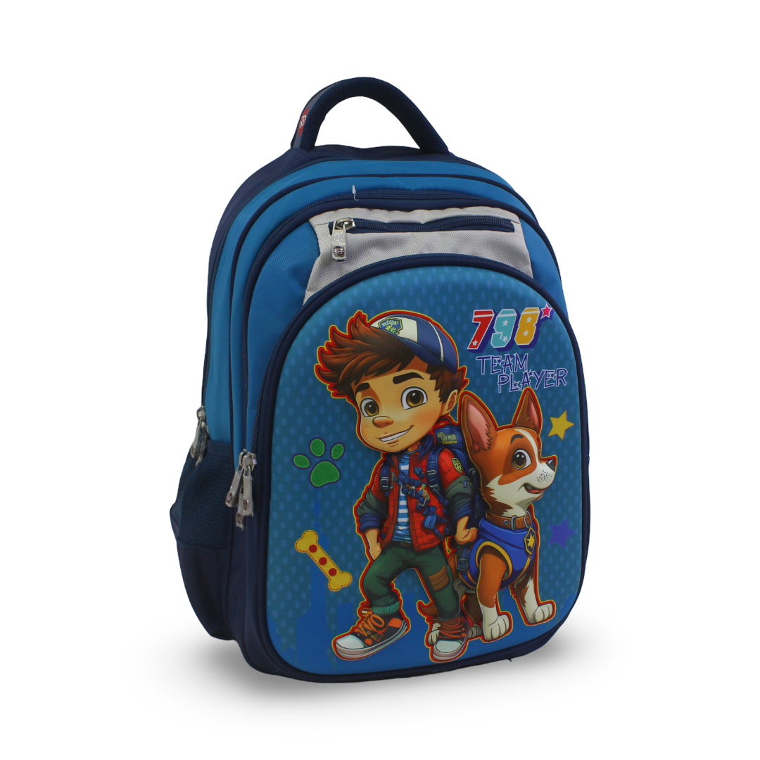 BZ Paw Patrol Backpack 18 Inches – Turquoise & Navy
