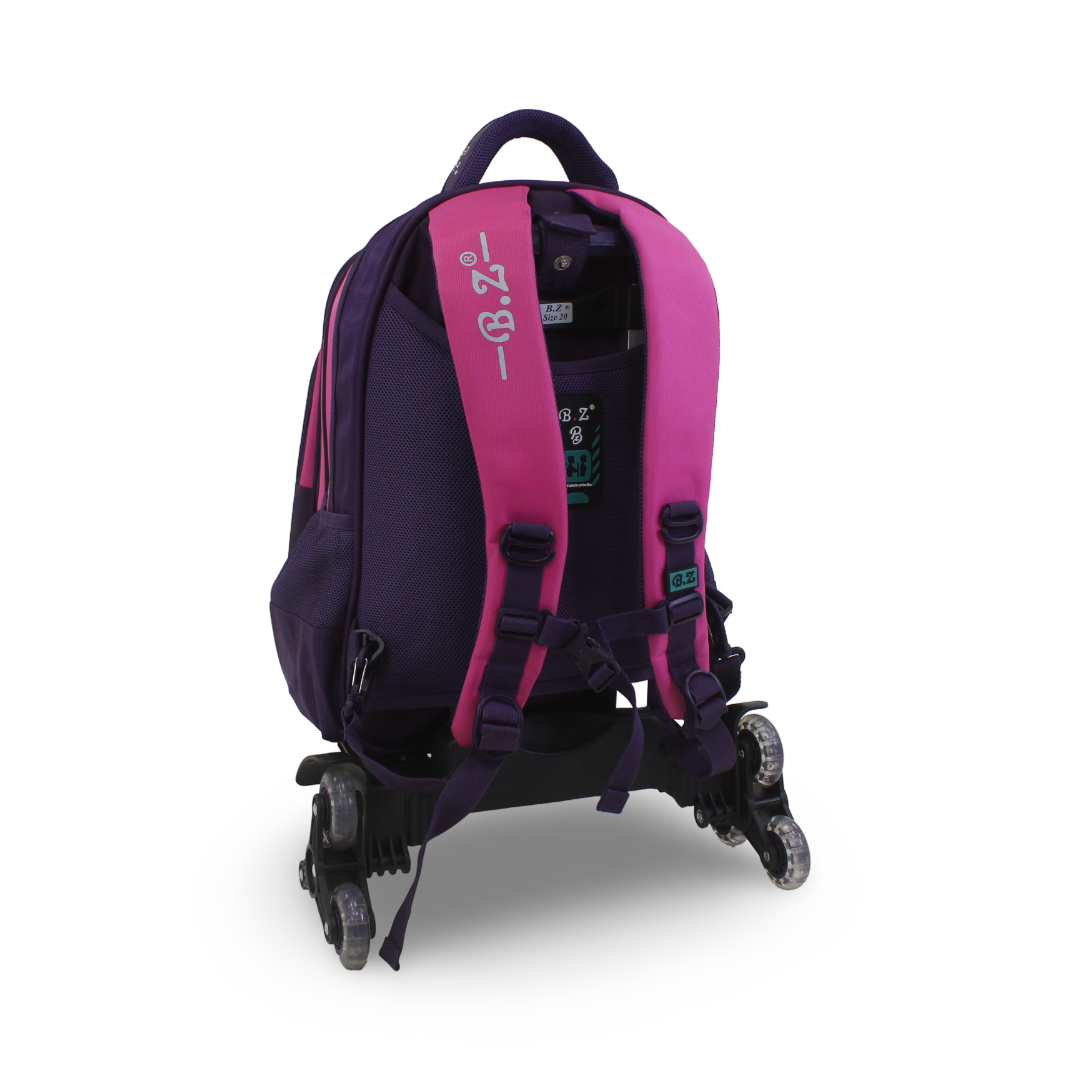 BZ Frozen Trolley Bag 18 Inches – Purple & Pink