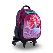 BZ Mermaid Trolley Bag 18 Inches – Purple & Fuchsia