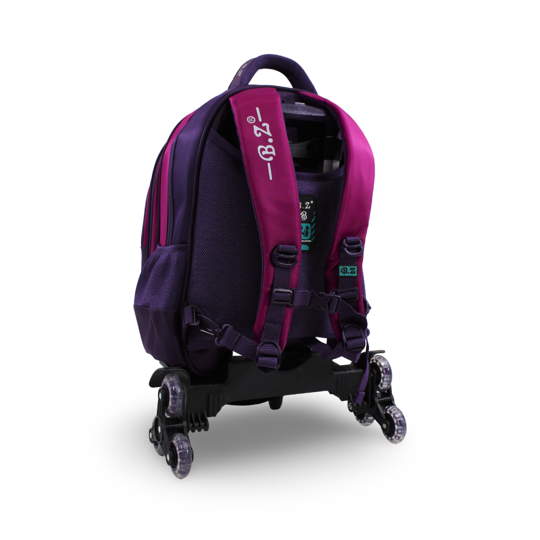 BZ Mermaid Trolley Bag 18 Inches – Purple & Fuchsia