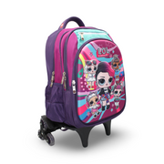 BZ LoL Trolley Bag 18 Inches – Purple & Fuchsia