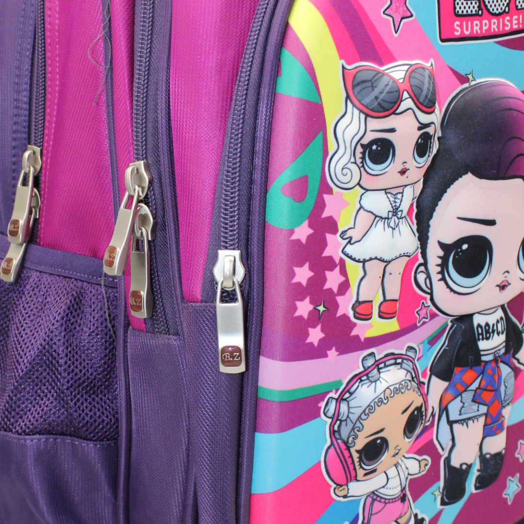 BZ LoL Trolley Bag 18 Inches – Purple & Fuchsia