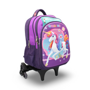 BZ Unicorn Trolley Bag 18 Inches – Purple