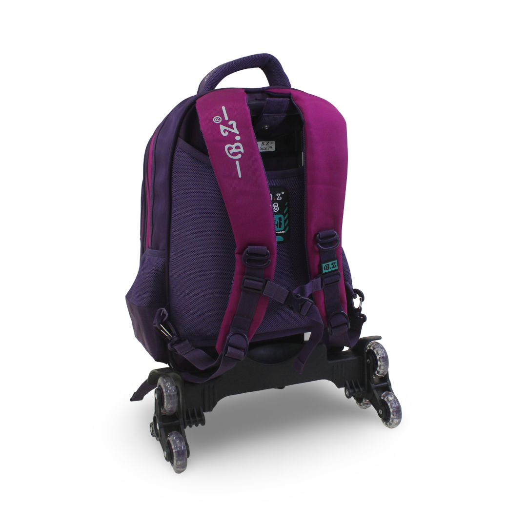 BZ Unicorn Trolley Bag 18 Inches – Purple & Fuchsia