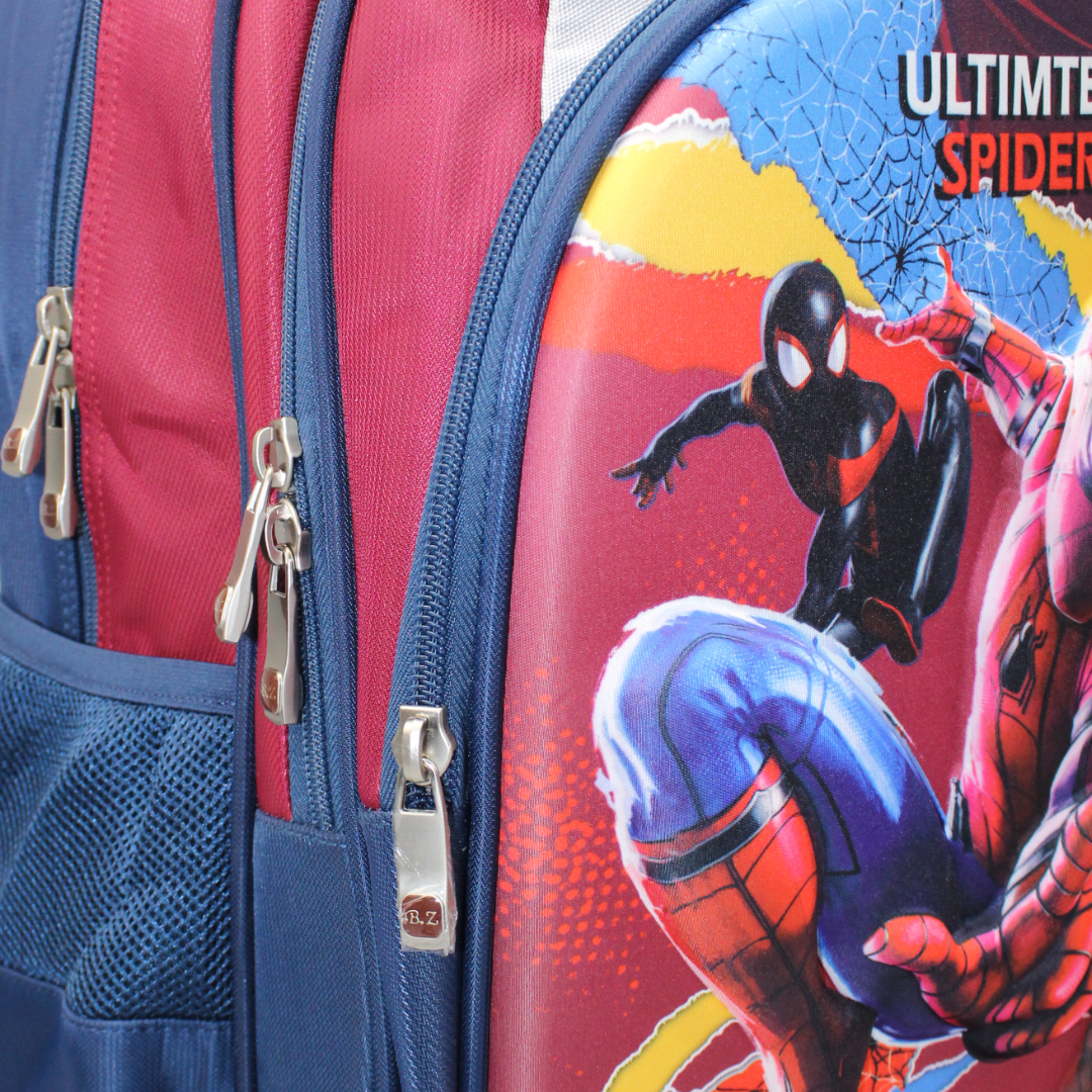 BZ Spider-Man Trolley Bag 18 Inches – Burgundy & Navy