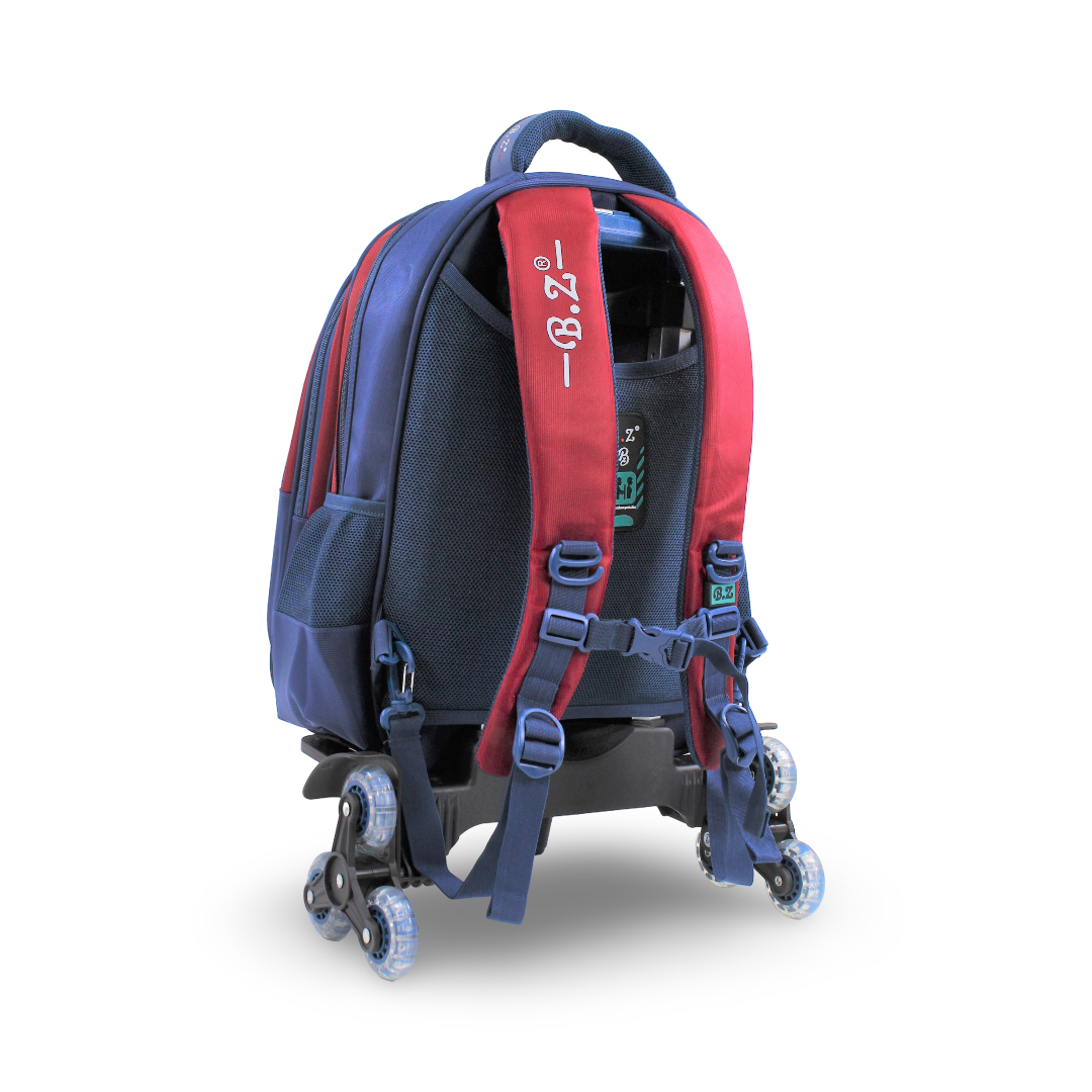 BZ Cars Trolley Bag 18 Inches – Red & Navy