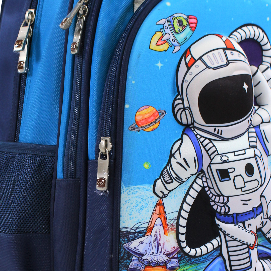 BZ Astronaut Trolley Bag 18 Inches – Turquoise & Navy