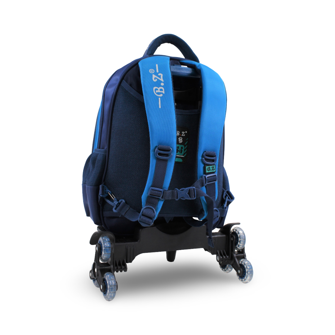 BZ Astronaut Trolley Bag 18 Inches – Turquoise & Navy