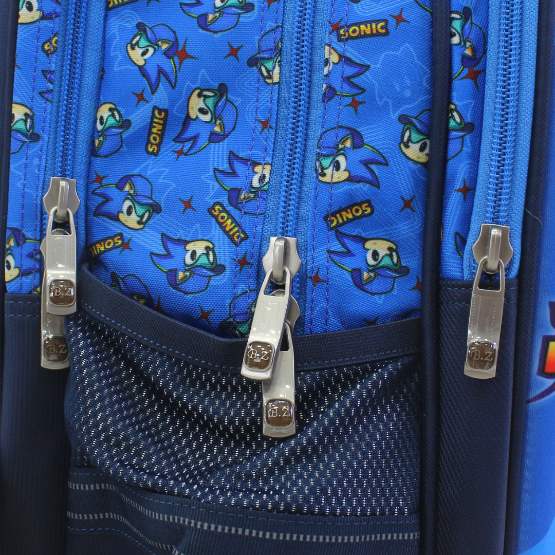 BZ Sonic Backpack with Trolley Sleeve 17 Inches – Blue