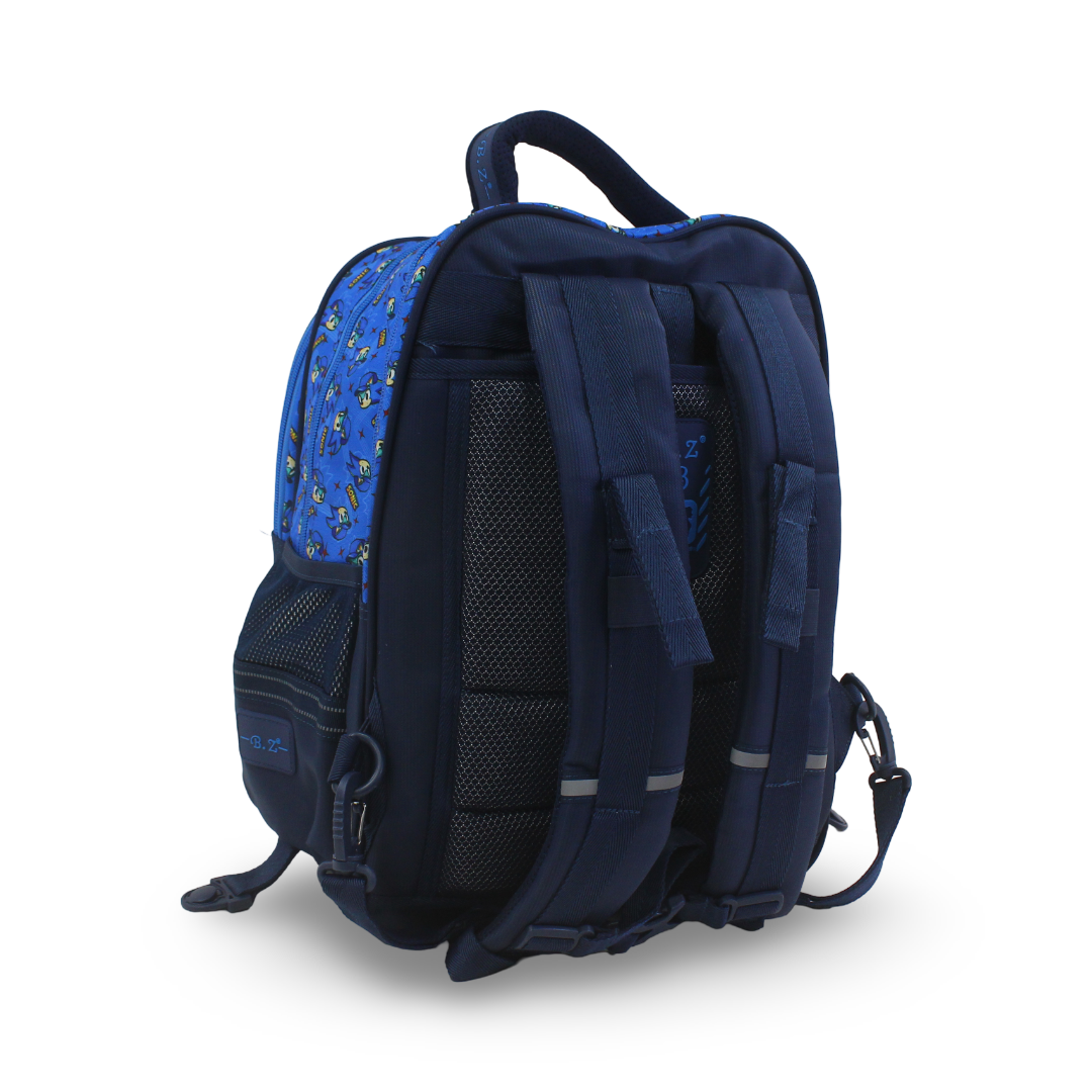 BZ Sonic Backpack with Trolley Sleeve 17 Inches – Blue