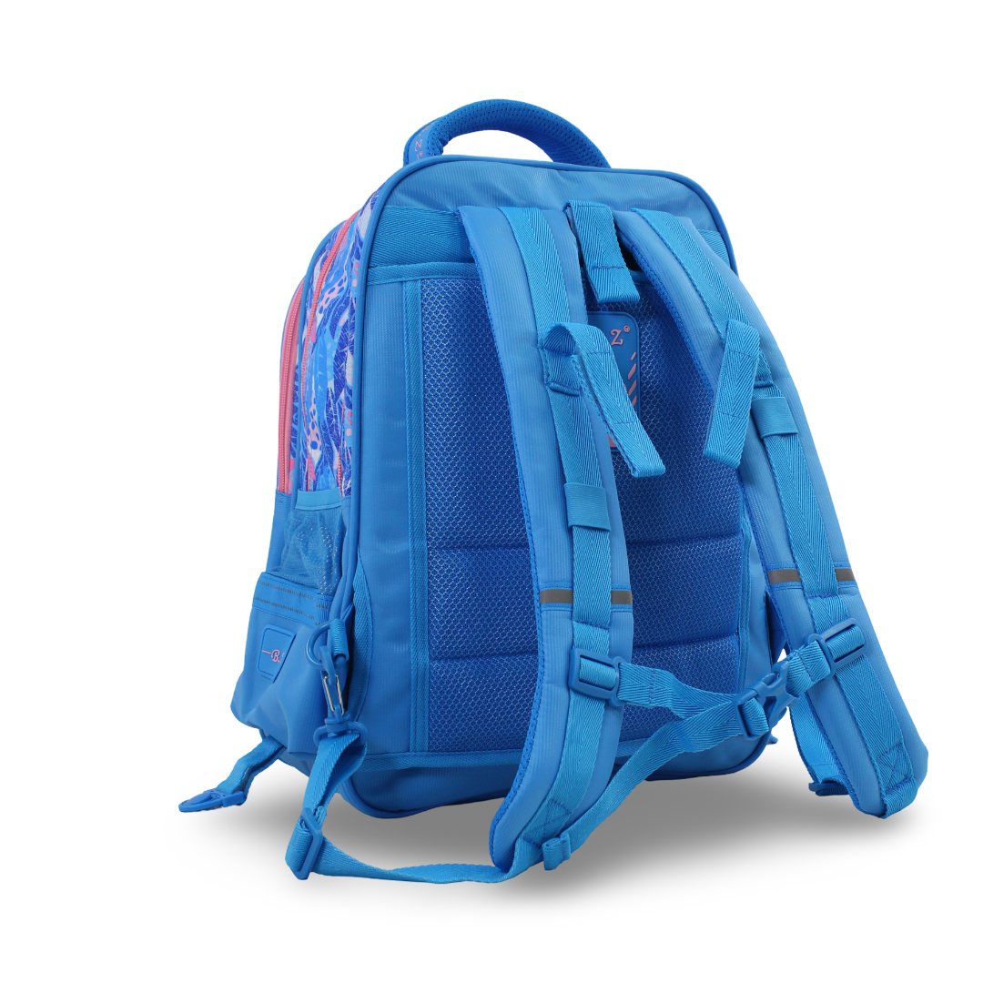 BZ Elsa Backpack 17 Inches with Trolley Sleeve – Turquoise