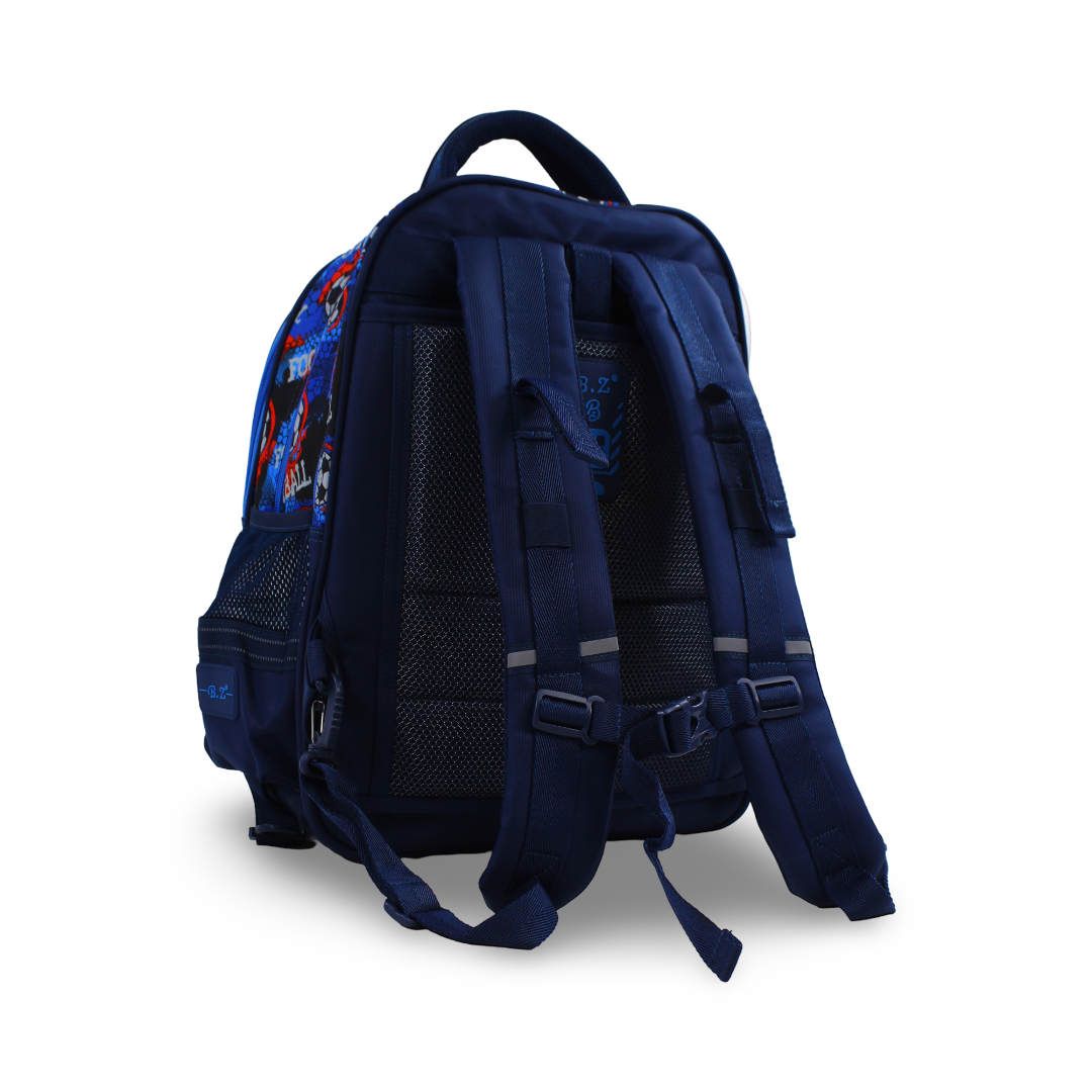 BZ Football Backpack with Trolley Sleeve 17 Inches – Navy