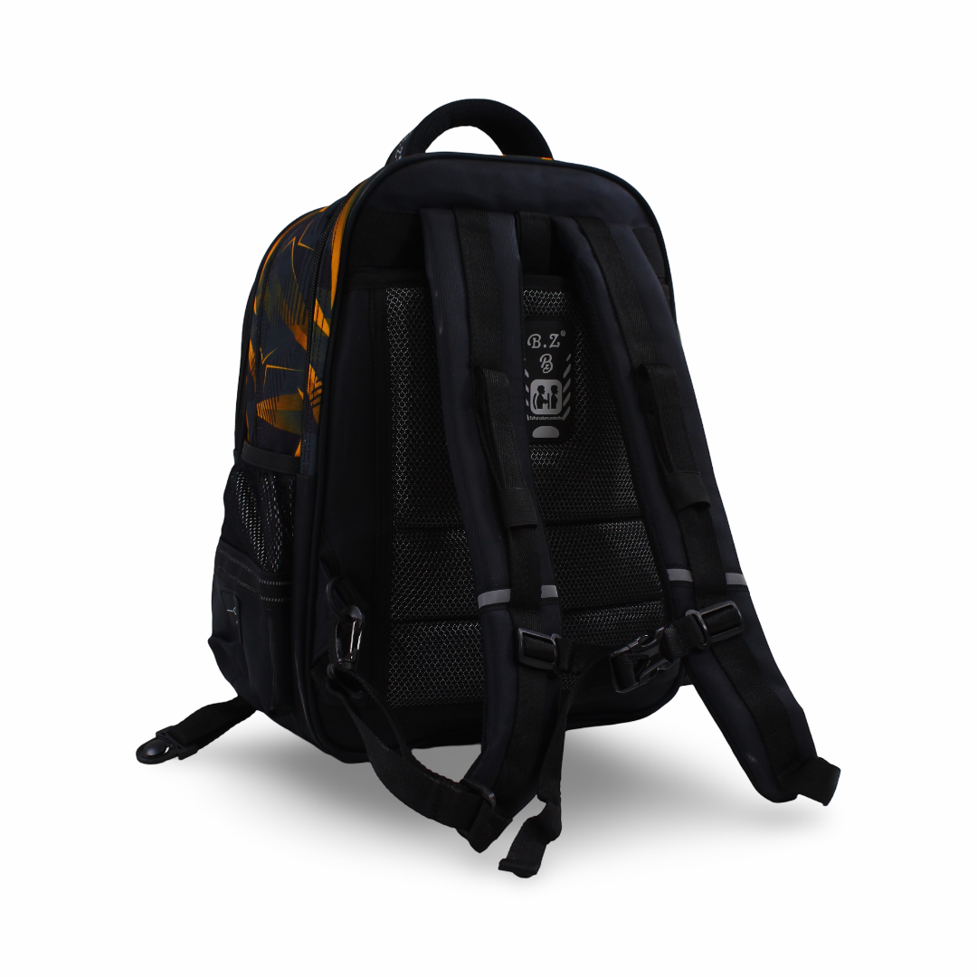 BZ Mecha Warrior Backpack with Trolley Sleeve 17 Inches – Black