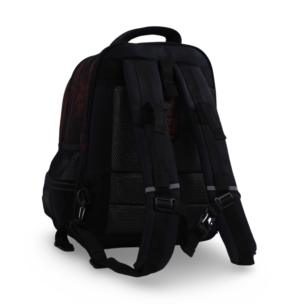 BZ Racing Car Backpack with Trolley Sleeve 17 Inches – Black