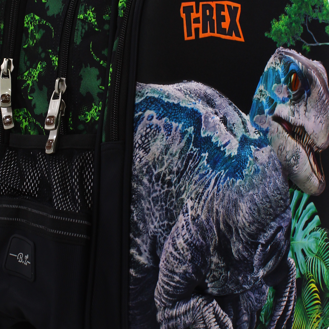 BZ T-Rex Backpack with Trolley Sleeve 17 Inches – Black