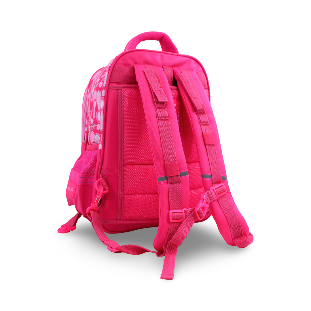 BZ Princess Backpack with Trolley Sleeve 17 Inches – Pink