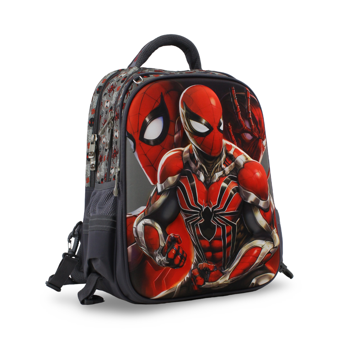 BZ Spider-Man Backpack 17 Inches with Trolley Sleeve – Grey