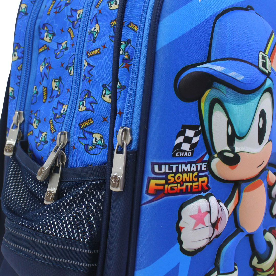 BZ Sonic Backpack with Trolley Sleeve 18.5 Inches – Blue