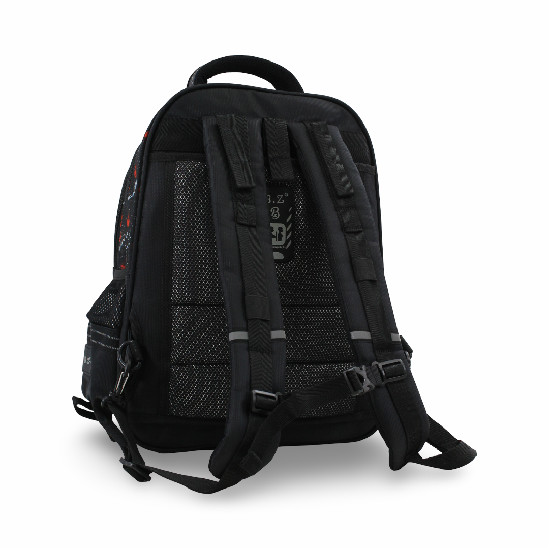 BZ Astronaut Mars Backpack 18.5 Inches with Trolley Sleeve – Black