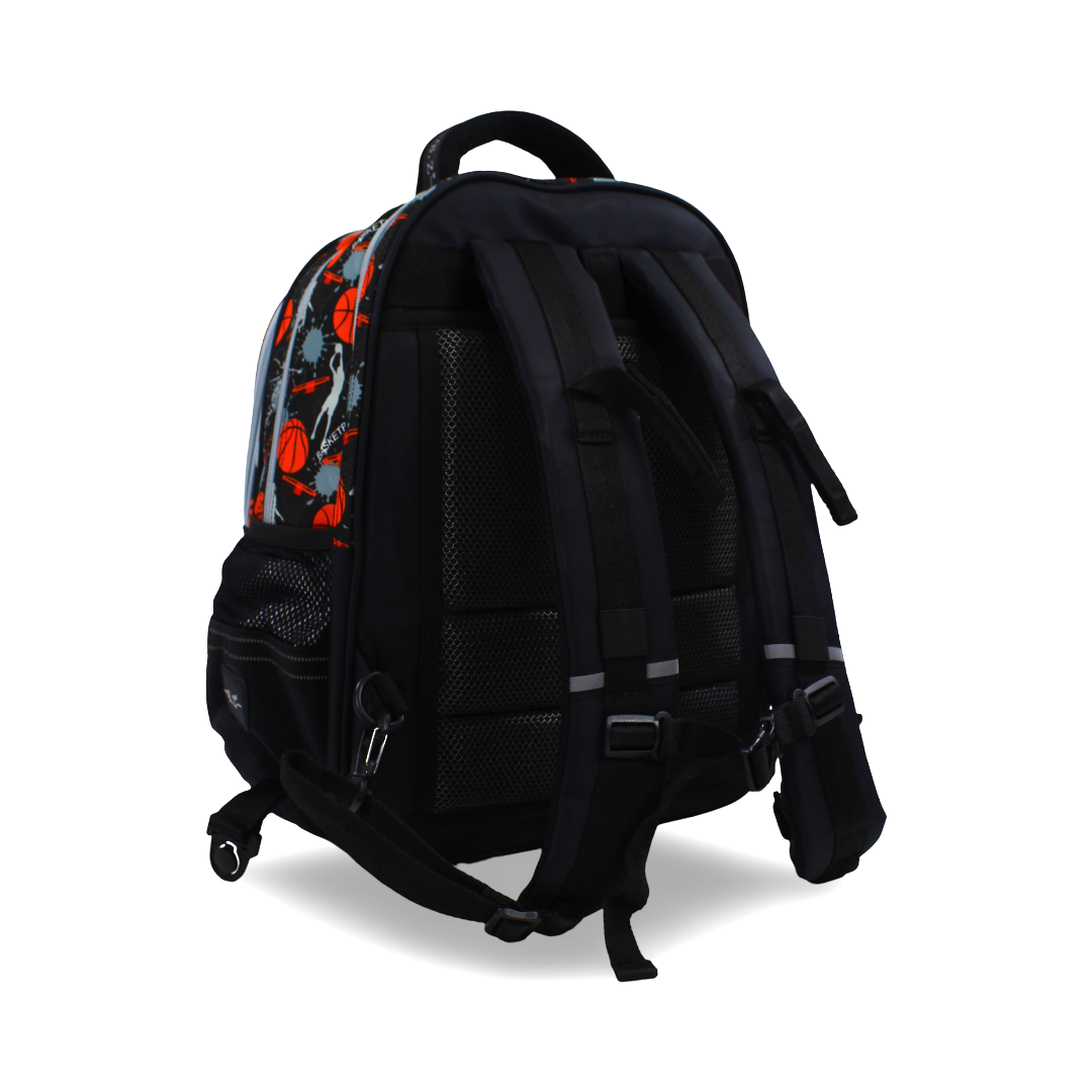 BZ Basketball Backpack 18.5 Inches – Black with Trolley Sleeve