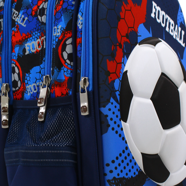 BZ Football Backpack 18.5 Inches with Trolley Sleeve – Navy