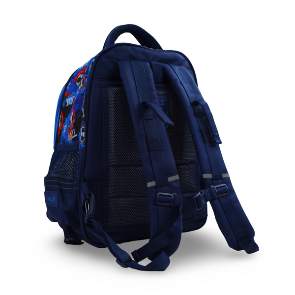 BZ Football Backpack 18.5 Inches with Trolley Sleeve – Navy