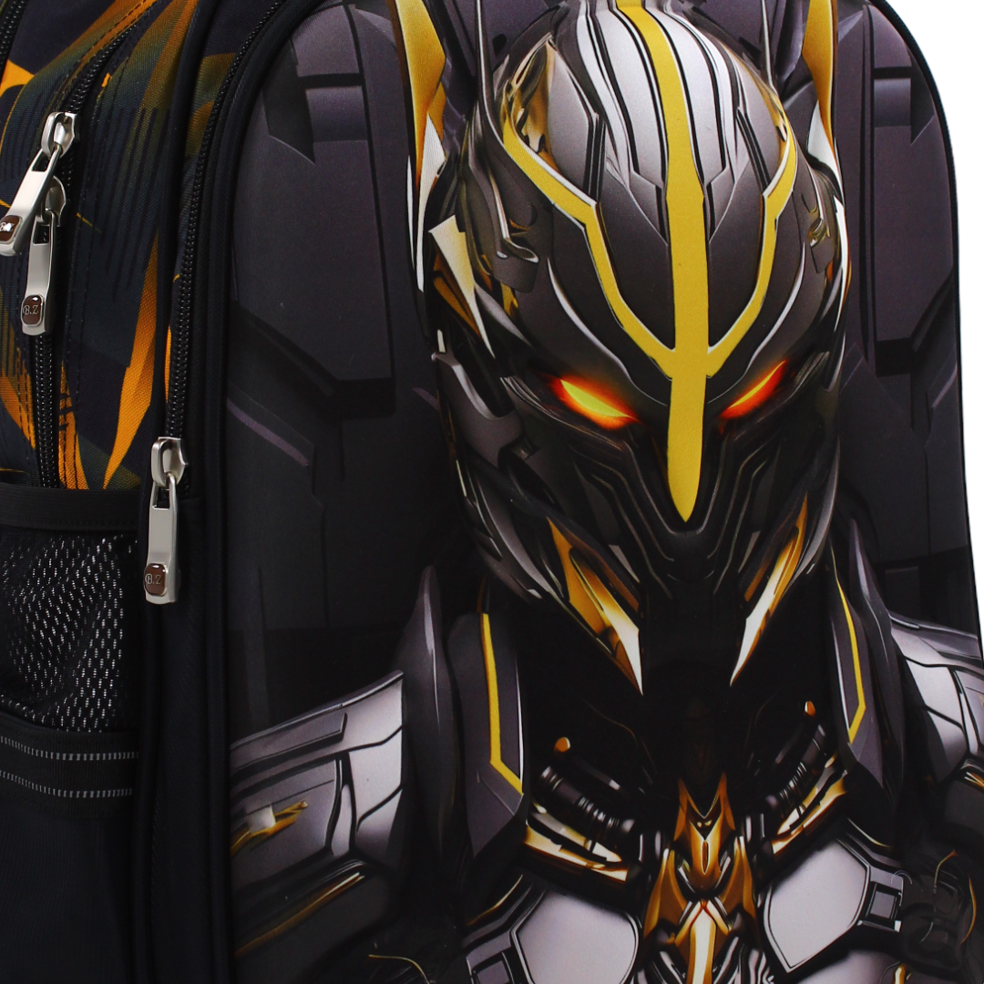 BZ Mecha Warrior Backpack 18.5 Inches with Trolley Sleeve – Black