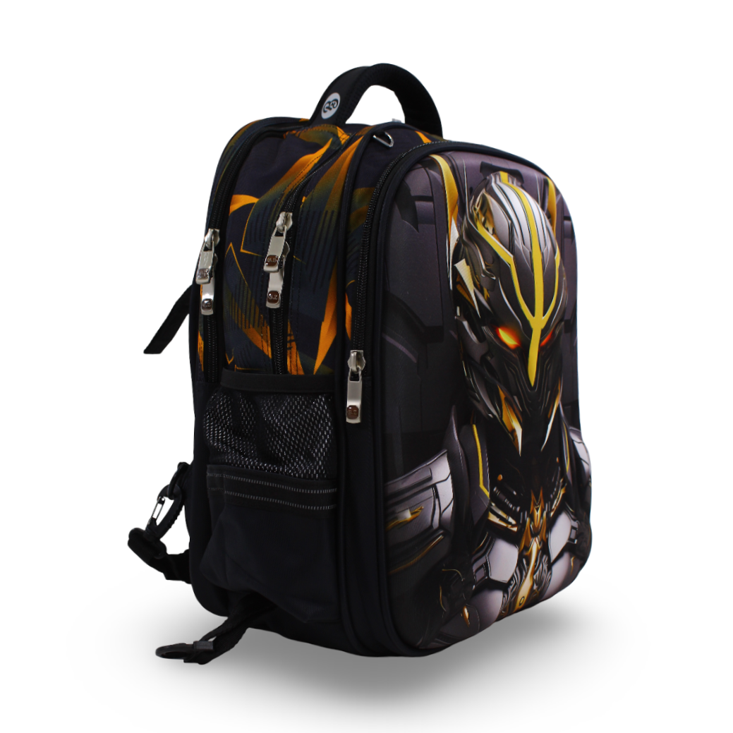 BZ Mecha Warrior Backpack 18.5 Inches with Trolley Sleeve – Black