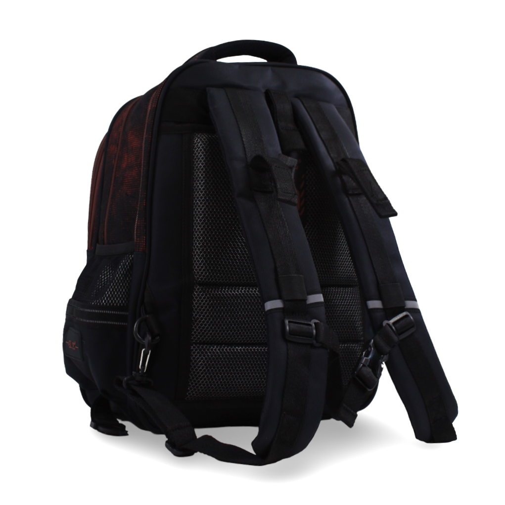 BZ Racing Car Backpack 18.5 Inches with Trolley Sleeve – Black