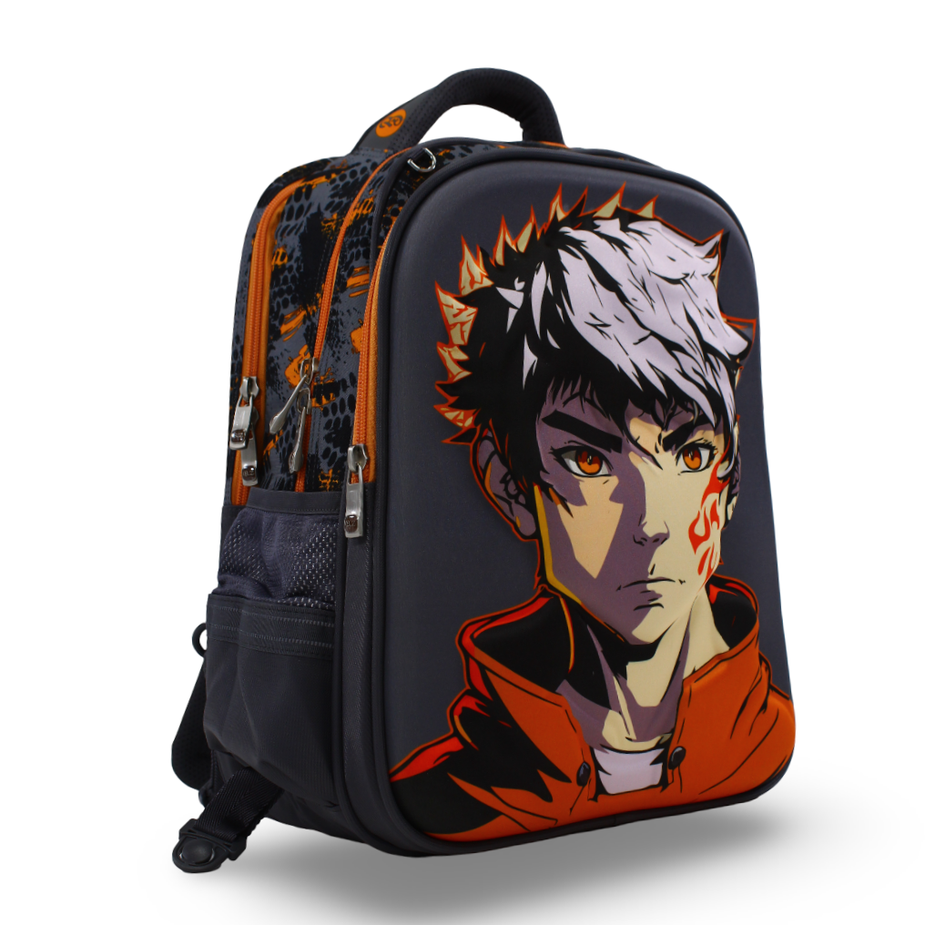 BZ Anime Backpack 18.5 Inches with Trolley Sleeve – Grey