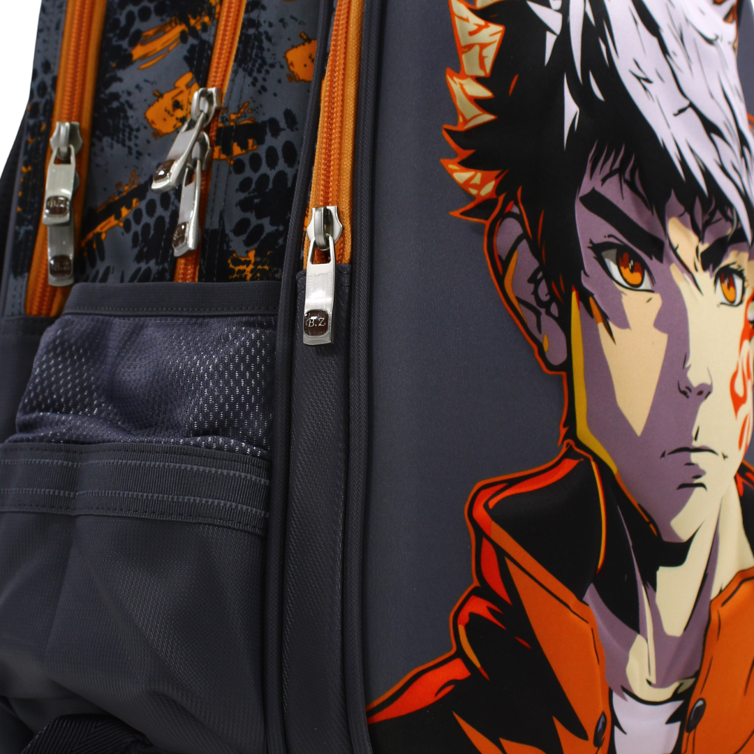 BZ Anime Backpack 18.5 Inches with Trolley Sleeve – Grey