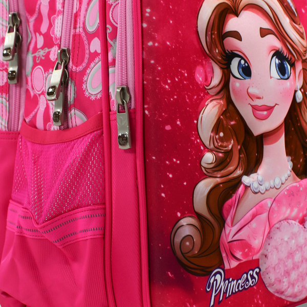 BZ Princess Backpack 18.5 Inches with Trolley Sleeve – Pink