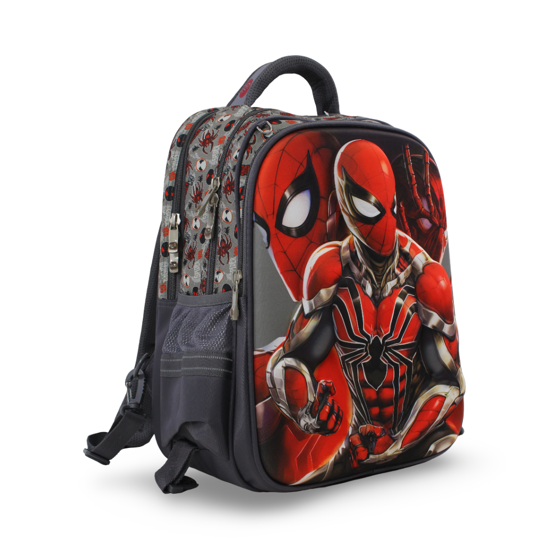 BZ Spider-Man Backpack 18.5 Inches with Trolley Sleeve – Grey