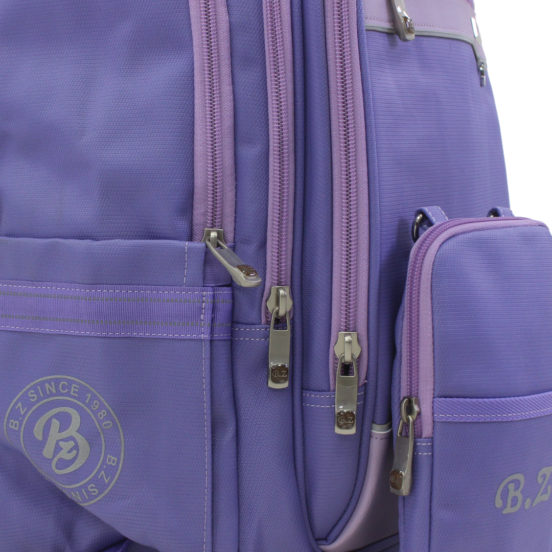 BZ Backpack with Trolley Sleeve 20 Inches + Pencil Case – Purple