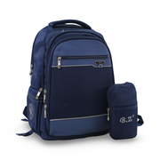 BZ Backpack 20 Inches with Trolley Sleeve + Pencil Case – Navy