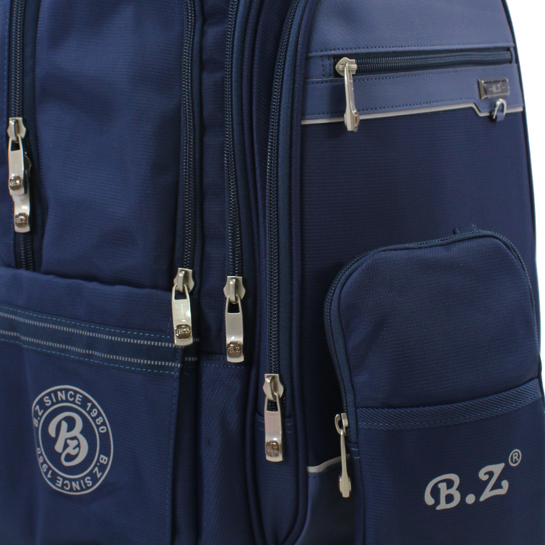BZ Backpack 20 Inches with Trolley Sleeve + Pencil Case – Navy