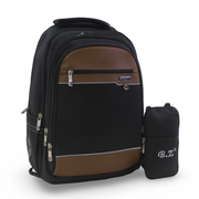 BZ Backpack with Trolley Sleeve 20 Inches + Pencil Case – Black