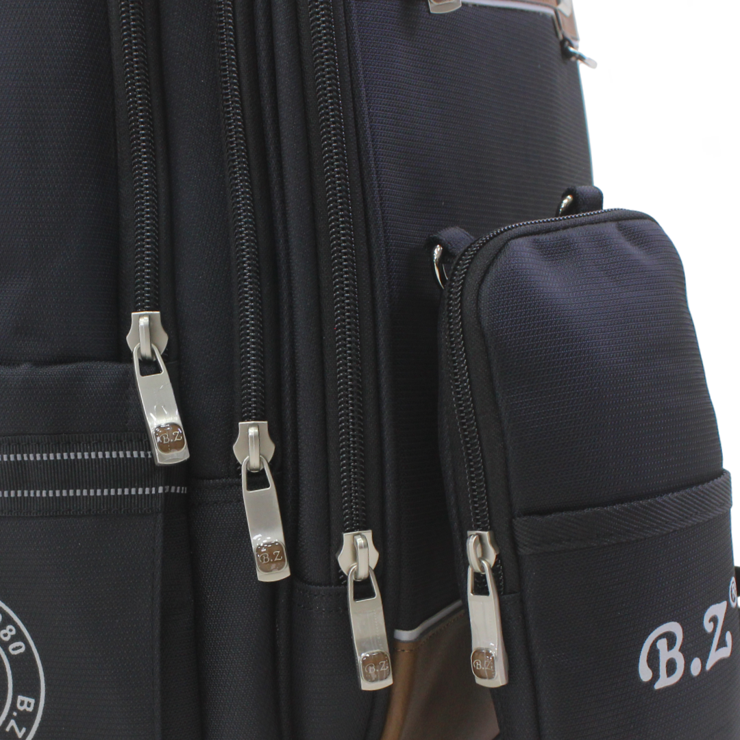 BZ Backpack with Trolley Sleeve 20 Inches + Pencil Case – Black