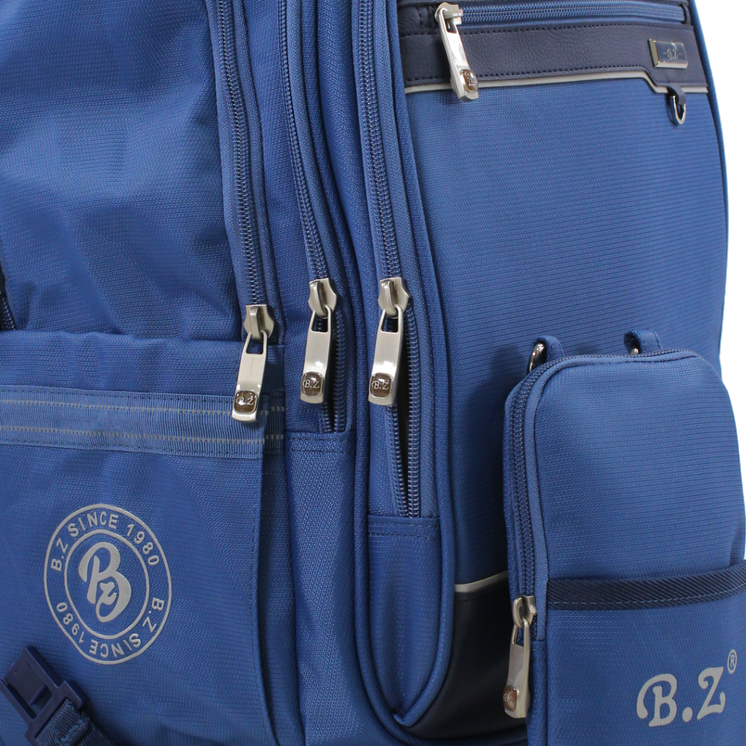 BZ Backpack 20 Inches with Trolley Sleeve + Pencil Case – Blue