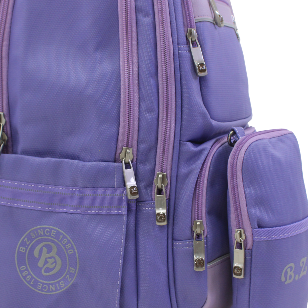 BZ Backpack with Trolley Sleeve 20 Inches + Pencil Case – Light Purple