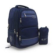 BZ Backpack with Trolley Sleeve 20 Inches + Pencil Case – Navy